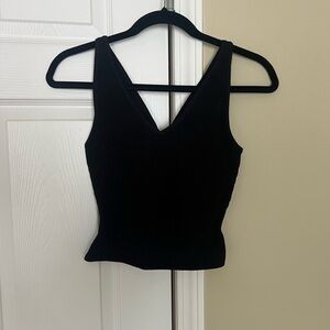 Babaton Sculpt Knit Double V Neck Tank
